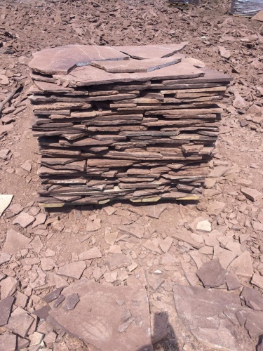 Плитняк лемезит бордовый для цоколя 1,5-2 см купить в Мелеузе