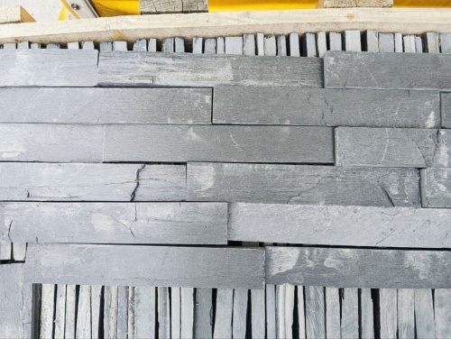 Плитка чёрная из натурального камня фасадная 30 см * 5 см, толщина 7 мм -30 мм купить в Мелеузе