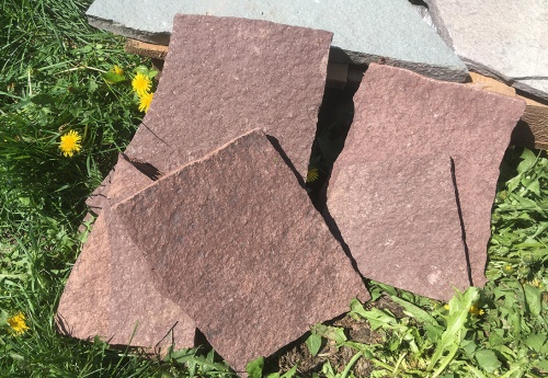 Плитняк лемезит бордовый для цоколя 1,5-2 см купить в Мелеузе