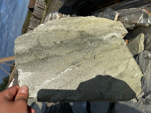 Плитняк златолит зелёный для цоколя, отмостки купить в Мелеузе