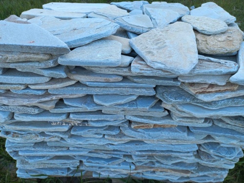 Плитняк златолит зелёный галтованный для цоколя купить в Мелеузе