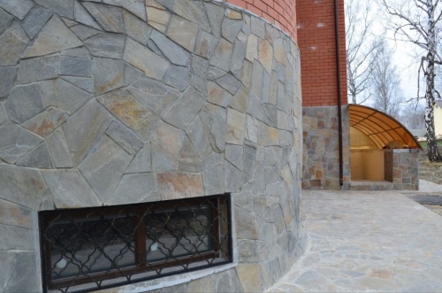 Плитняк златолит Уральский для цоколя, отмостки купить в Мелеузе